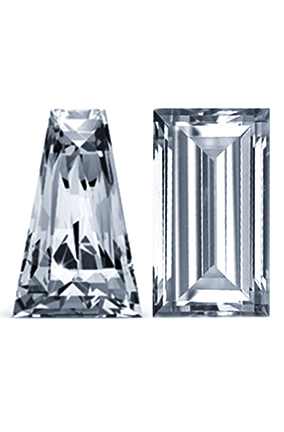 Tapered and Bugget diamond shape